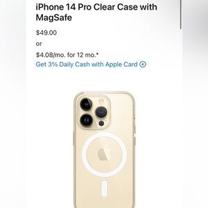 iPhone 14 Pro Clear Case with MagSafe New